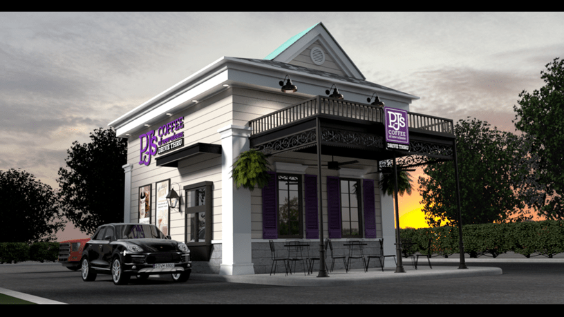 PJ's Coffee Drive-Thru Rendering